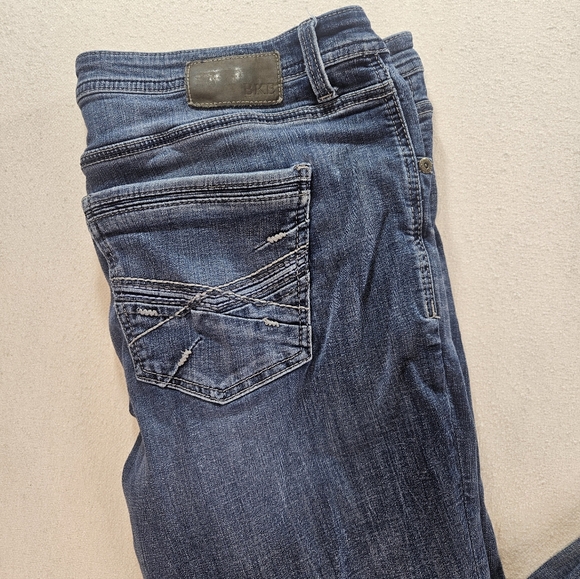 Title:BKE Nolan Jeans 38x32 Straight Dark Wash Stretch Denim - Picture 2 of 9